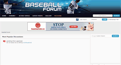 Desktop Screenshot of baseballforum.com